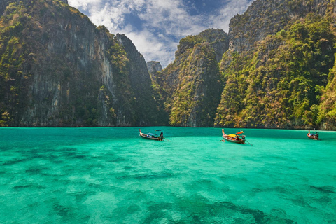 From Phi Phi: Private Luxury Longtail Boat Charter 4 Hours Private Luxury Longtail Boat Charter 4 Hours