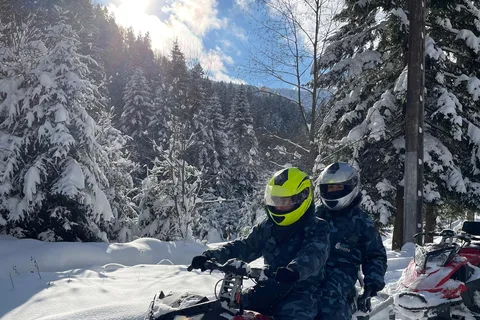 SnowMobiles Tour in Carpathian Mountains