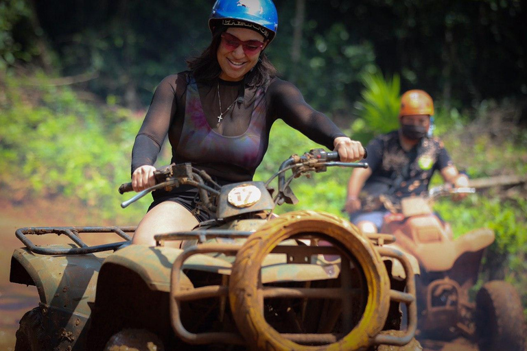 Cancun: Tour dinamico con ATV, Cenote e ZiplineDOPPIO ATV DA TULUM