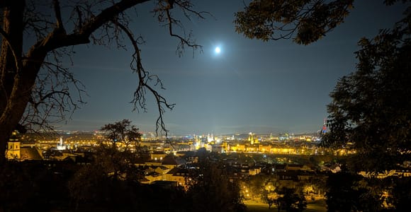 Prague by Night: A Scenic Walk from Petřín Hill to Old Town