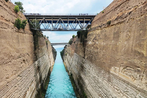 Nafplio to Corinth Canal: Scenic Boat Trip Through the Famous Canal Nafplio: Corinth Canal Cruise with a Stop for a Swim