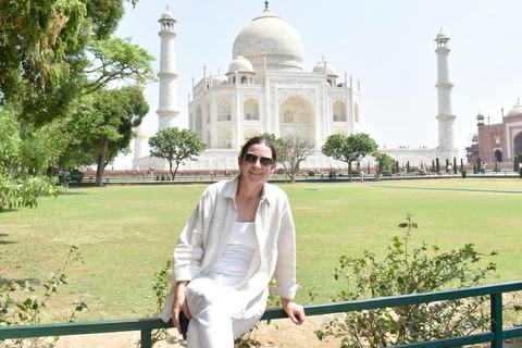 From Delhi: Sunrise Taj Mahal and Agra Fort Private Day Trip Private Tour from Delhi with Car, Driver, and Guide Only