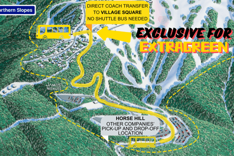 From Melbourne: Mt Buller Village Express Coach Transfer Box Hill Pickup
