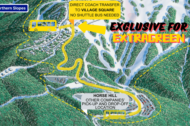 From Melbourne: Mt Buller Village Express Coach Transfer Box Hill Pickup