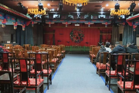 Beijing Teahouse: Live Show with Traditional Arts & Tea 3th-5th Row Seat ( including tea & 3 classic Chinese snacks)
