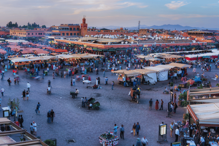 Marrakech Medina Night Tour with Rooftop Dinner