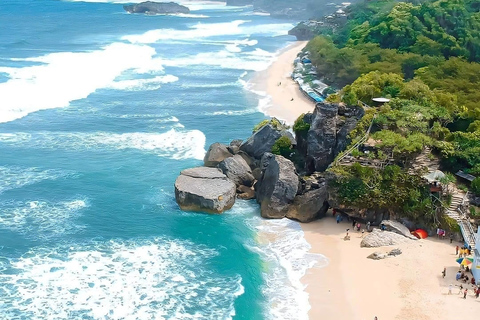 Yogyakarta : visite d'une journée à Mangunan, Pindul et les plages