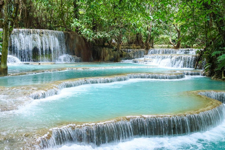 Luang Prabang: Cruise to Pak Ou Caves & Kuang Si Waterfalls