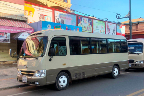 Ciudad de Siem Reap a Aeropuerto de Siem Reap Angkor en autobús de enlace