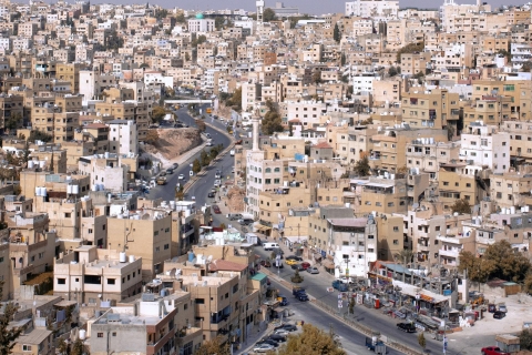 Au départ d'Amman : Visite de la ville d'Amman et de Jerashavec billets d'entrée (complexe hôtelier 5 étoiles à la mer morte avec déjeuner)
