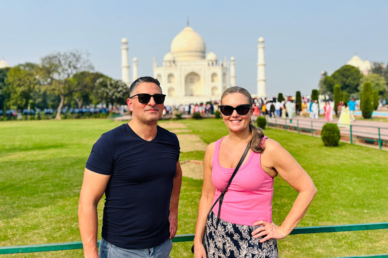 From Delhi: Taj Mahal Sunrise with Elephant Conservation