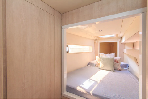 Kartagena: rejs katamaranem 43 Leopard po wyspach RosarioKartagena: 8-godzinny rejs katamaranem Leopard 43 po wyspach Rosario