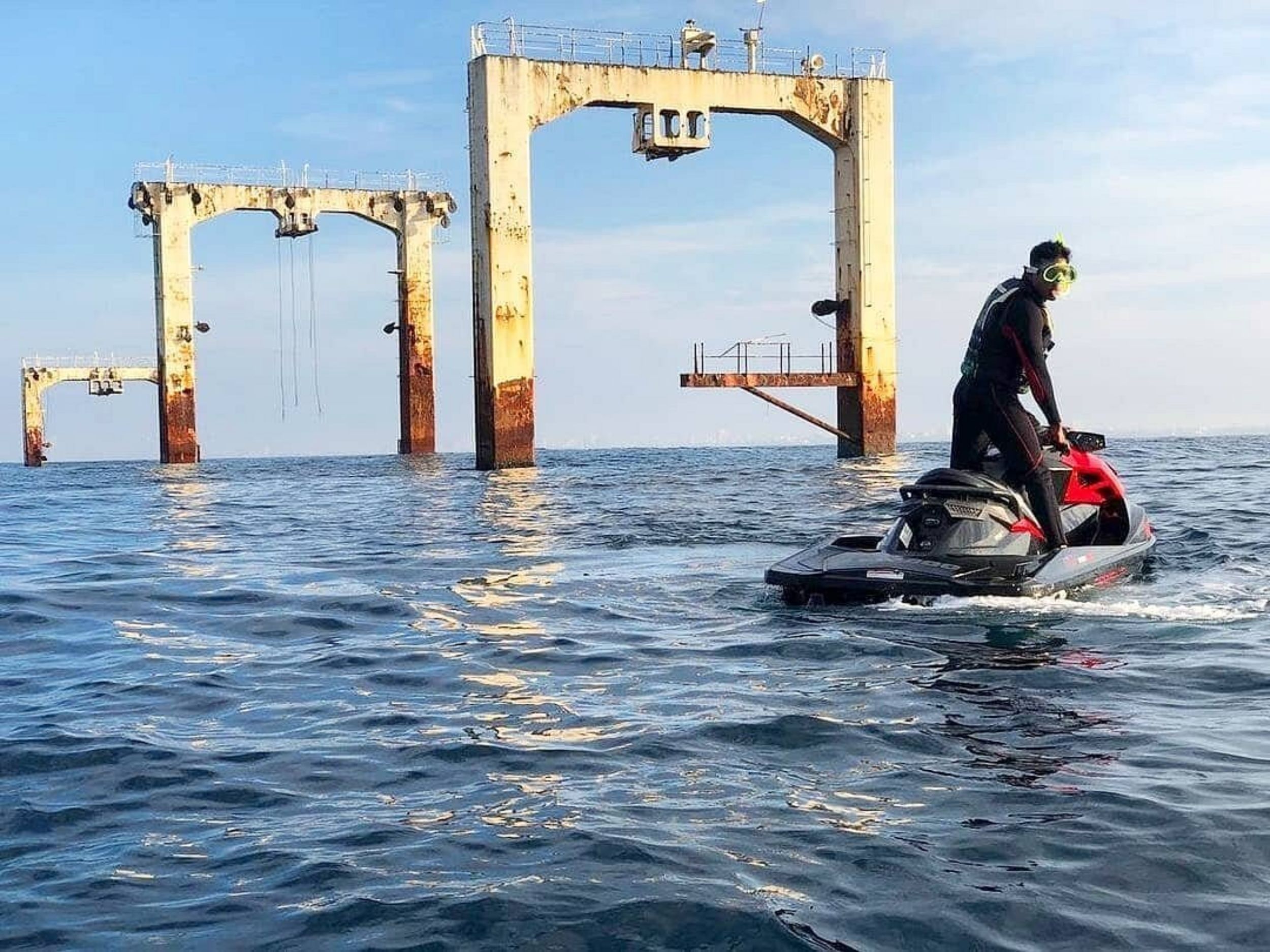Jet Ski Safari Tour zum Thermomylae Sierra Schiff