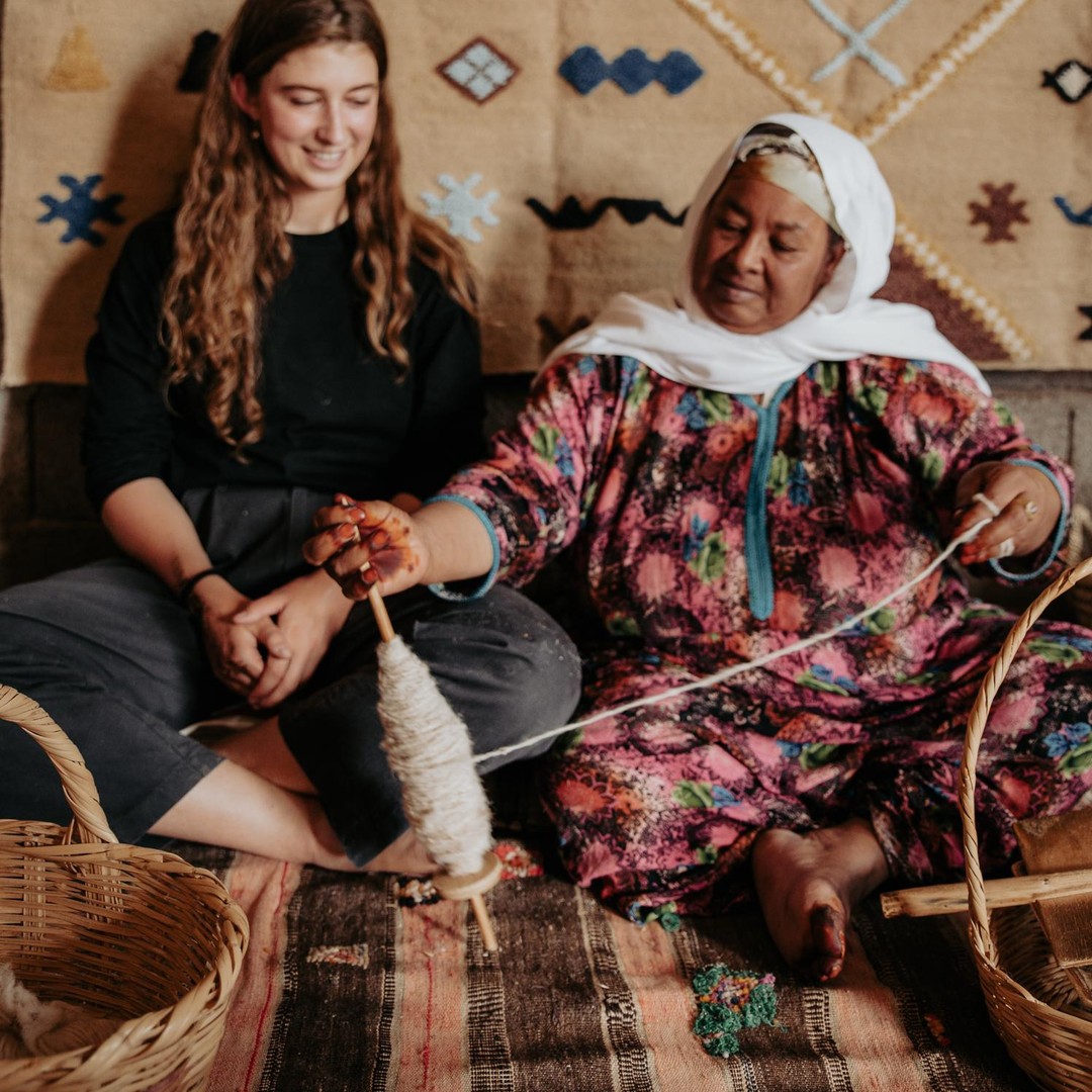 Fès : initiation au filage de la laine - arts