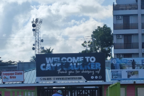 From Your Hotel in San Ignacio to Caye Caulker/Van + Ferry