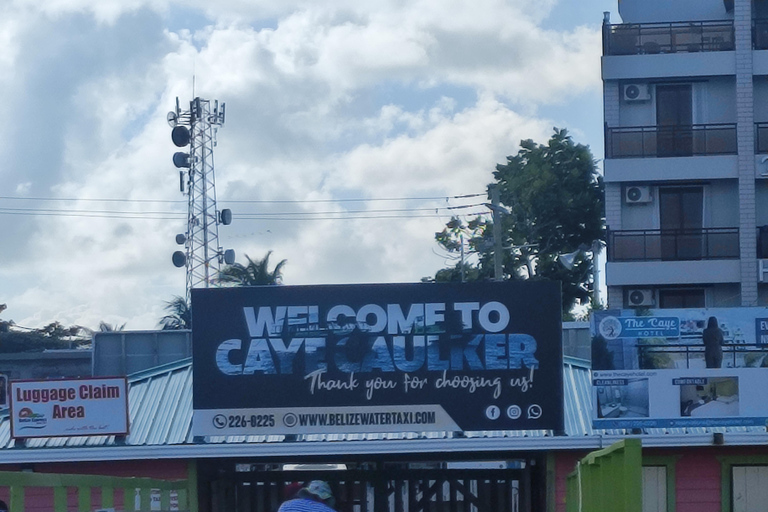 From Your Hotel in San Ignacio to Caye Caulker/Van + Ferry