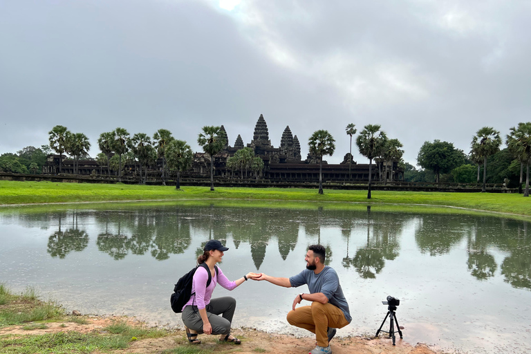 Visite privée d&#039;Angkor Wat et coucher de soleil avec déjeuner inclusSunsetTour-privé