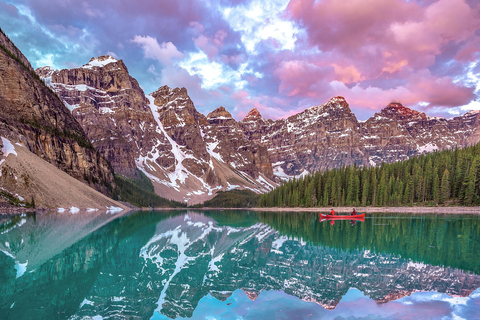 Moraine Lake Sunrise & Lake Louise Golden Hour Experience