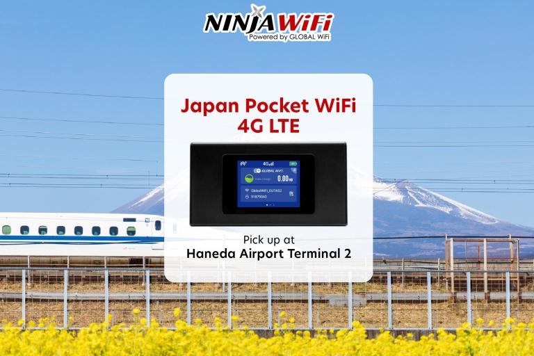 Tokio: Wynajem mobilnego Wi-Fi w terminalu 2 na lotnisku HanedaWynajem na 16-20 dni