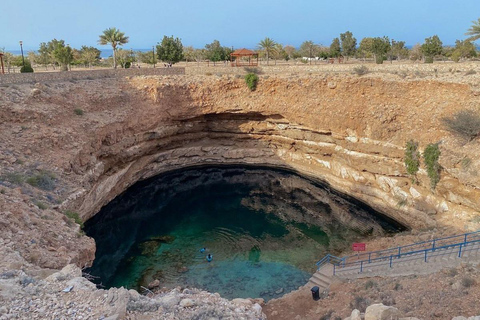 Shared Wadi Shab, Bimmah Sinkhole & Fins Beach