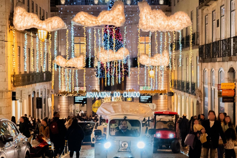 Lisbon: Christmas Lights Tuk-Tuk Tour with Local Guide