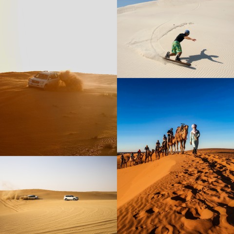 Visit Doha Desert Excursion, Sandboarding, Camel Ride, Inland sea in Mesaieed, Qatar