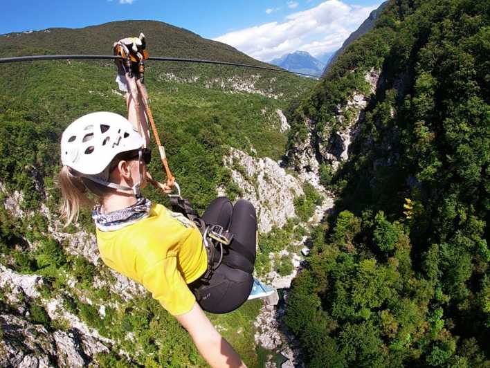 Bovec: Kanion Učja — najdłuższy park tyrolki w Europie