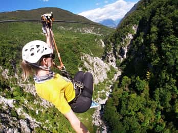 Bovec: Canyon Učja - Il parco zipline più lungo d'Europa
