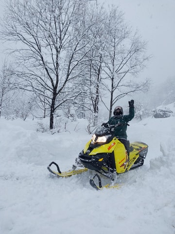 Nagano: Winter Holiday Snowmobiling in Nozawa Onsen Area