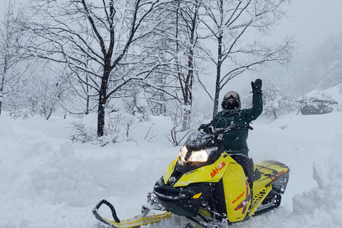 Nagano: Winter Holiday Snowmobiling in Nozawa Onsen Area