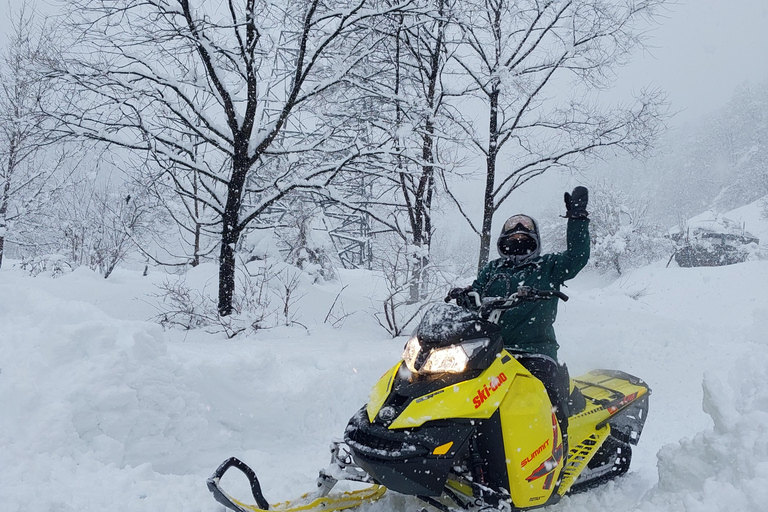 Nagano: Winter Holiday Snowmobiling in Nozawa Onsen Area