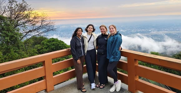 Monk trails hike, Wat Phalat, Monk chanting, Wat Doi Suthep.