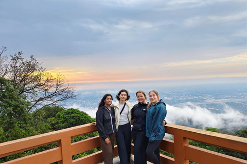 Spiritual Sunrise: Wat Pha lat , Alms, Meditation &amp; Chanting