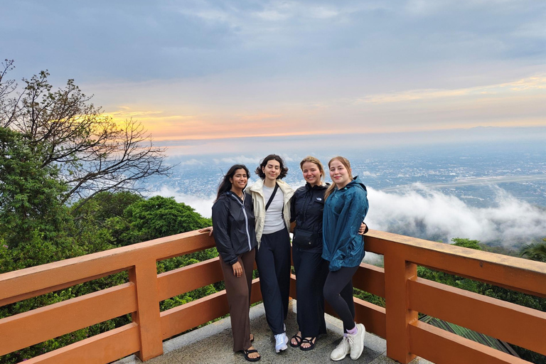 Spiritual Sunrise: Wat Pha lat , Alms, Meditation &amp; Chanting