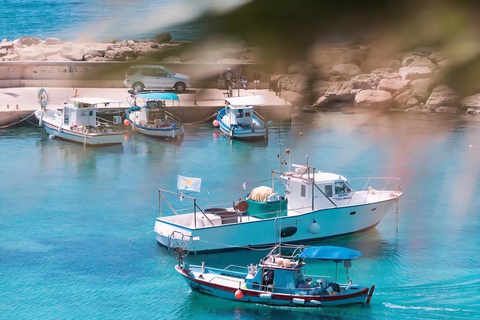 From Paphos: Aphrodite Experience, Sea Caves, & Winery Tour