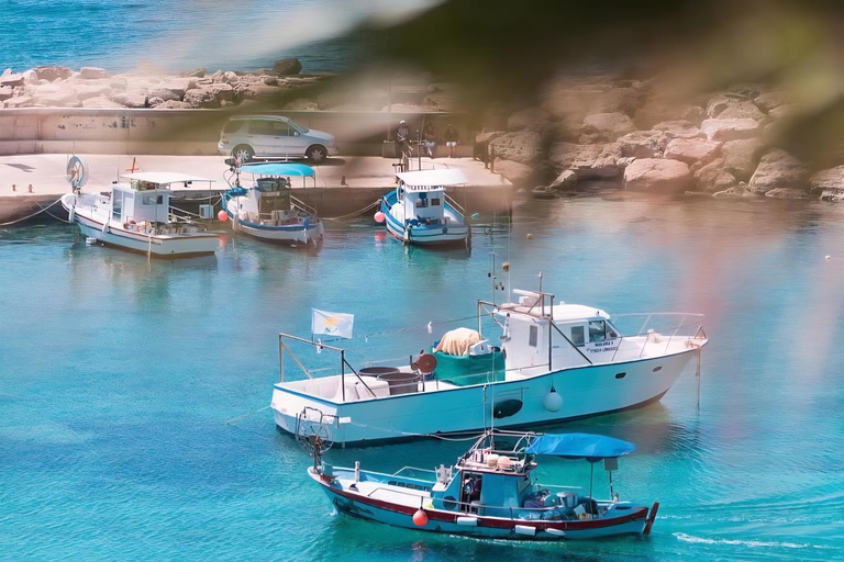 From Paphos: Aphrodite Experience, Sea Caves, & Winery Tour