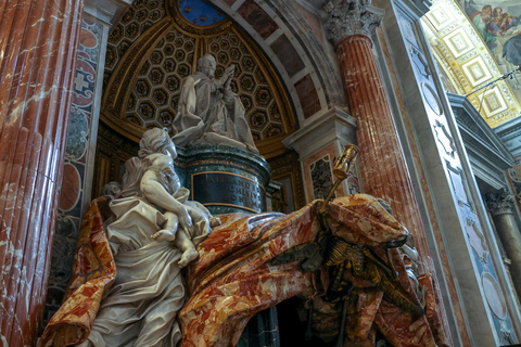 Rome: St. Peter’s Basilica & Underground Tombs Tour Group Tour in French