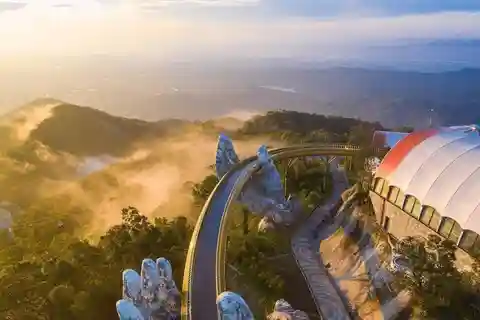 Hoi An/DaNang : Montañas de Mármol - Puente de Oro Colinas de BaNa