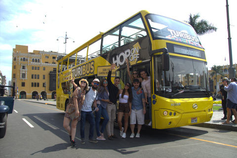 BUS PANORAMICO TURIBUS - CITY TOUR (Salida desde Larcomar) PANORAMIC BUS TURIBUS - CITY TOUR (Departure from Larcomar)