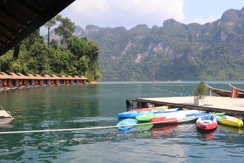 Khao Lak: Passeio de rafting em bambu no lago e no rio Khao Sok