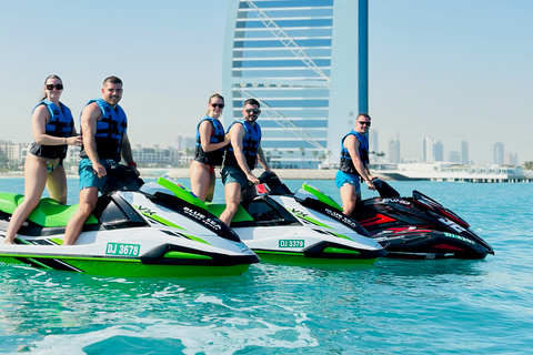 Dubai: 30-Min Jet Ski or Jet Car Tour w/ Burj Al Arab Views60-Minute Jet Ski Adventure in Dubai