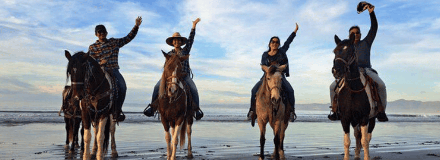 Ensenada : Randonnée à cheval sur la plage de Playa Hermosa
