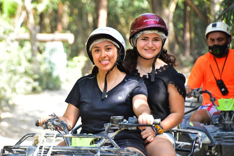 Cancun: Horseback Riding Tour with ATV, Ziplines and Cenote Shared ATV from Cancun