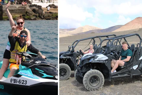 PACK DUO Lanzarote: Buggy en jetski avontuur