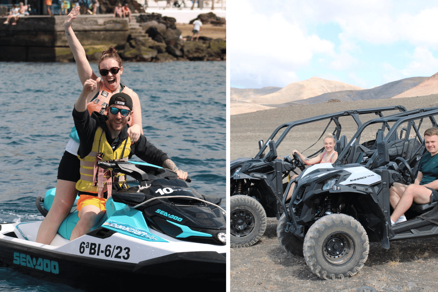 PACK DUO Lanzarote: Buggy and Jet Ski Adventure