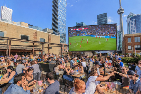 Toronto: Soccer Pre-Game Pedal Tour with Rooftop Watch Party