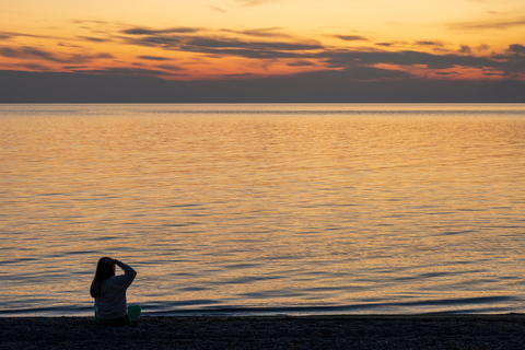 Saloniki: Halkidiki/Sithonia Swim, Sunset &amp; Olive Tour