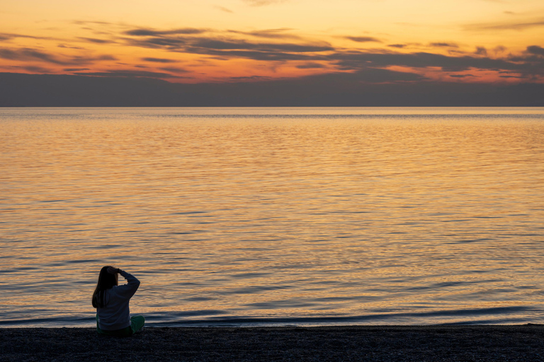 Saloniki: Halkidiki/Sithonia Swim, Sunset &amp; Olive Tour