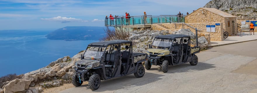 Makarska : Baggy Skywalk et visite du point de vue du Biokovo