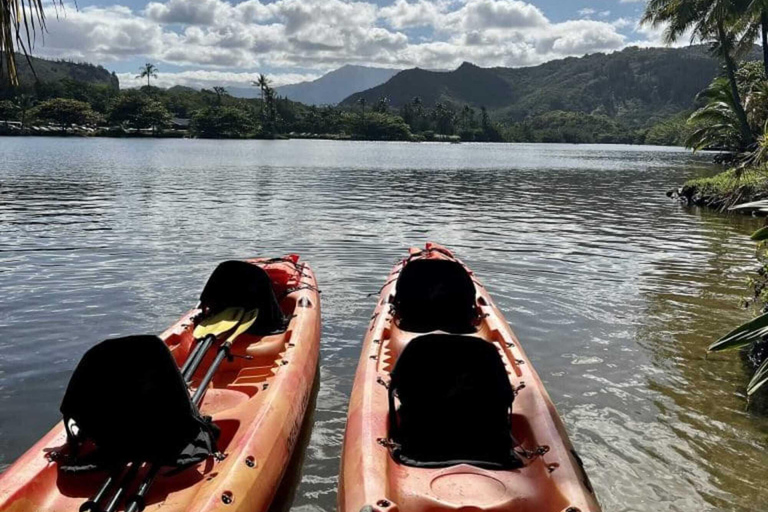 Kauai: Escursione guidata in kayak e a Secret Falls
